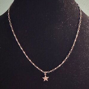 Vintage Catherine Popesco SilverTone Star Necklace